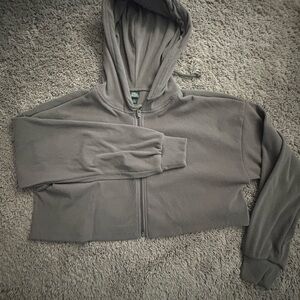 Wild Fable Olive Ribbed Hoodie